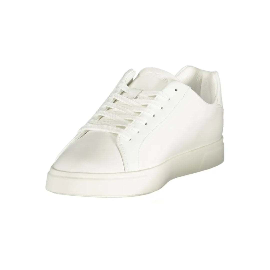 Calvin Klein White Polyurethane Men Sneaker
