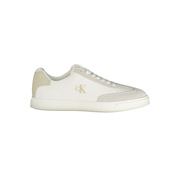 Calvin Klein White Polyurethane Men Sneaker