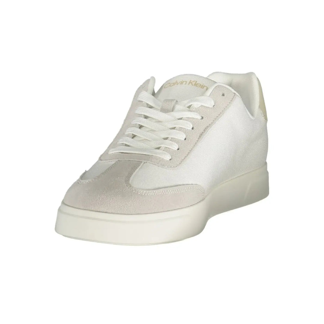 Calvin Klein White Polyurethane Men Sneaker