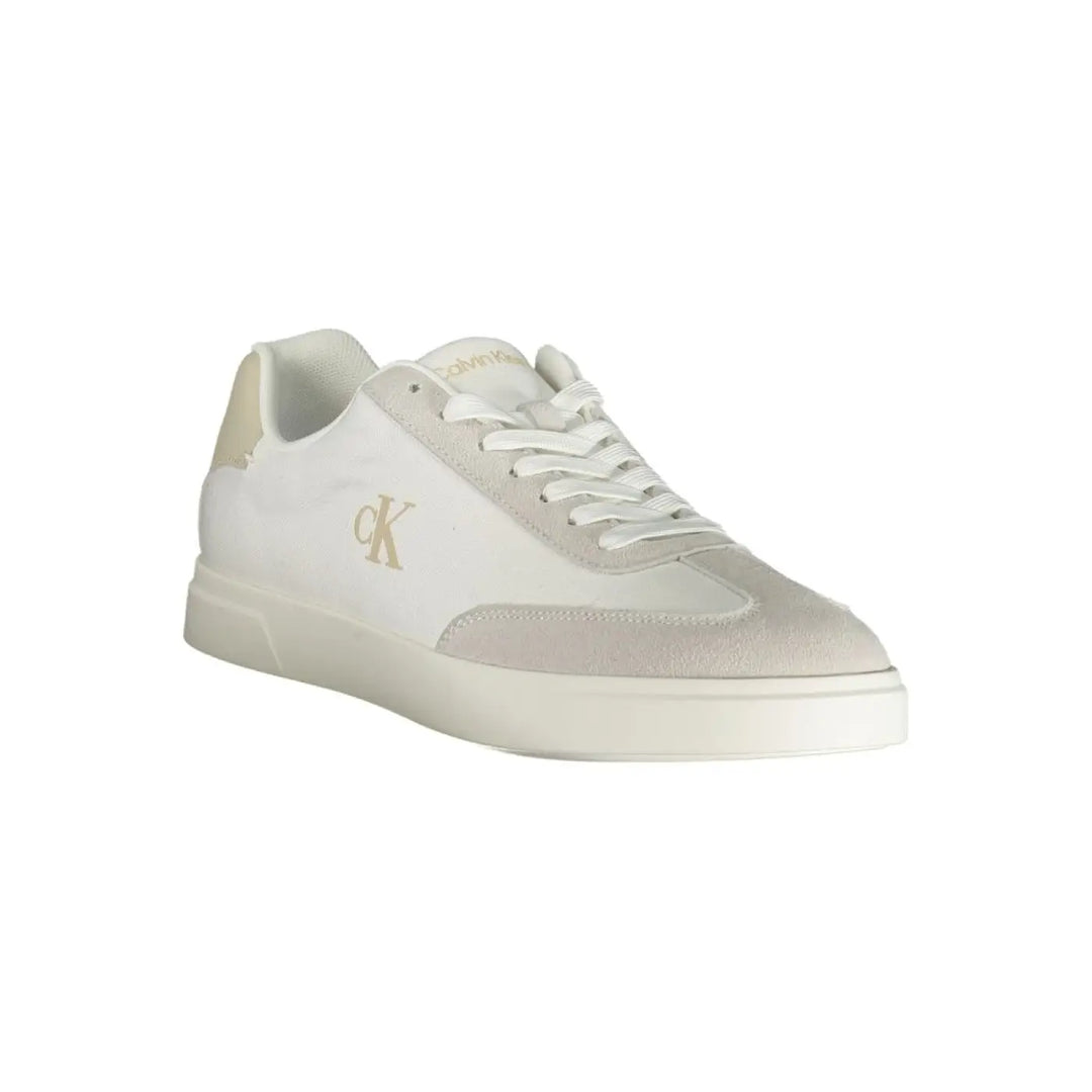 Calvin Klein White Polyurethane Men Sneaker