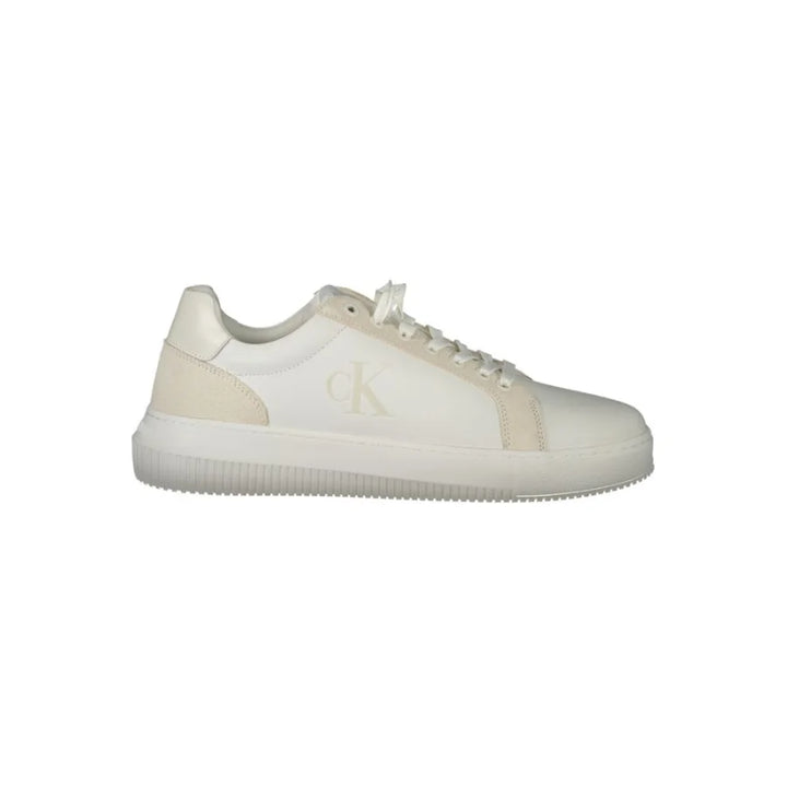 Calvin Klein White Polyurethane Men Sneaker