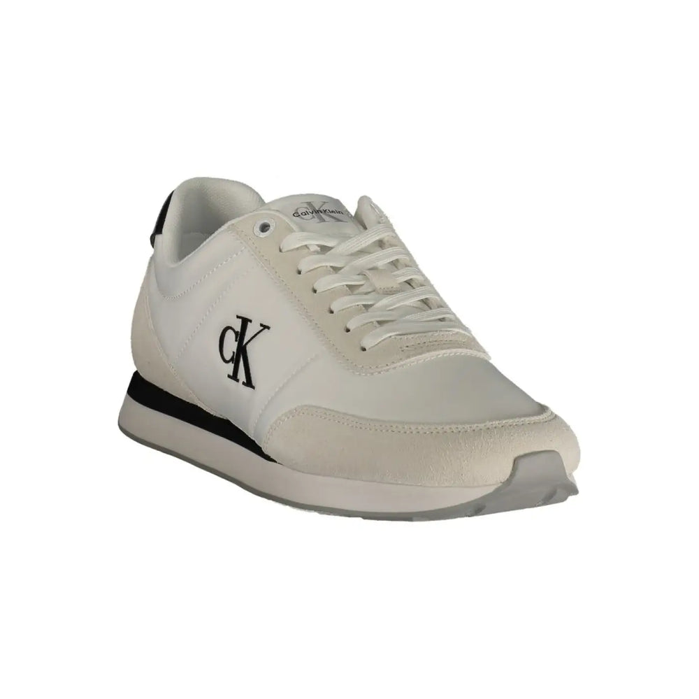 Calvin Klein White Polyurethane Men’s Sneaker