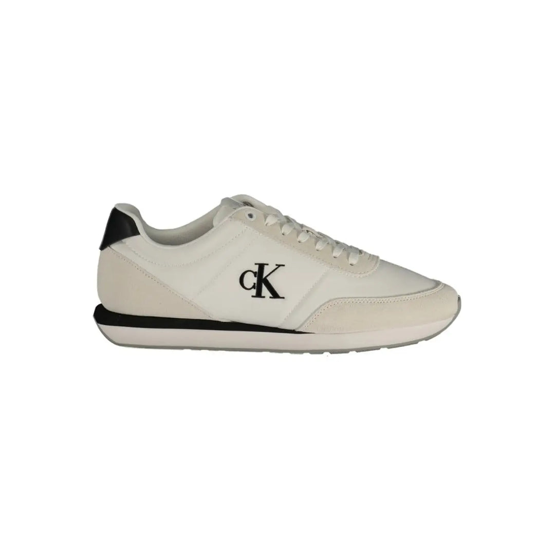 Calvin Klein White Polyurethane Men’s Sneaker