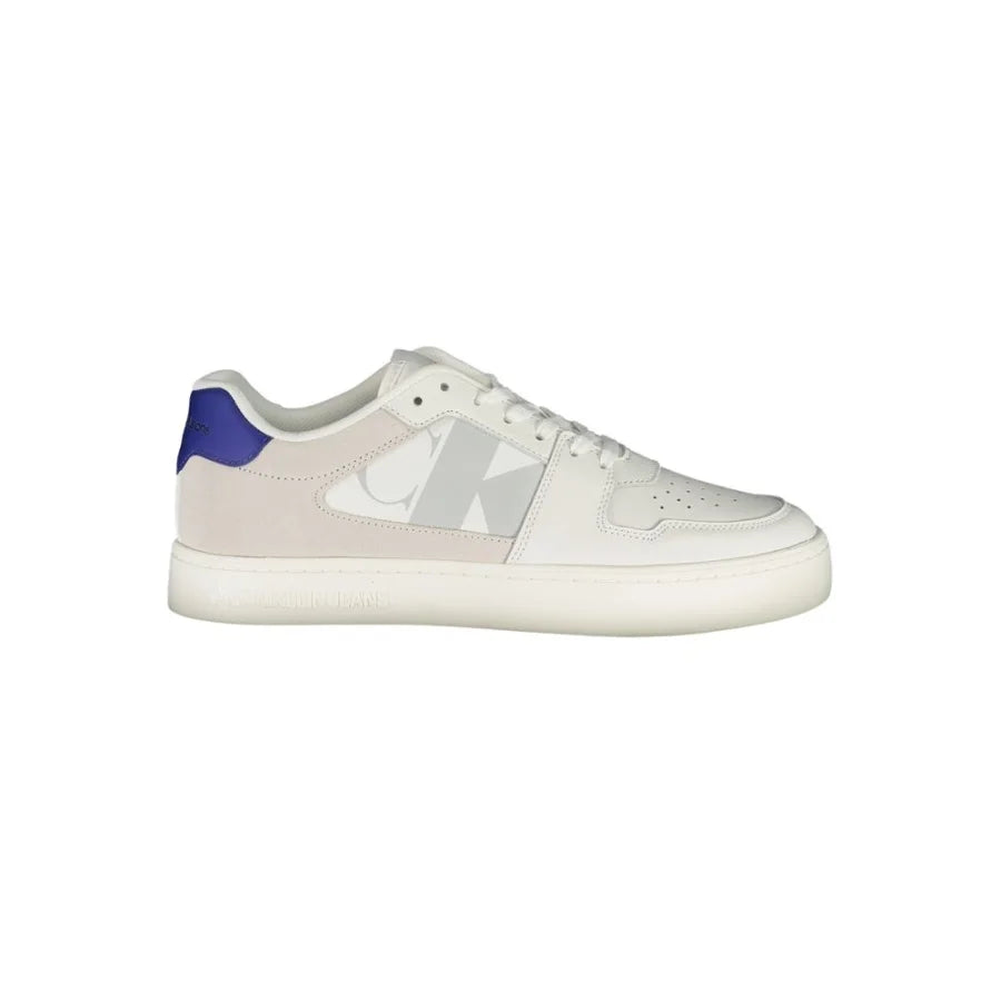 Calvin Klein White Polyurethane Men’s Sneaker