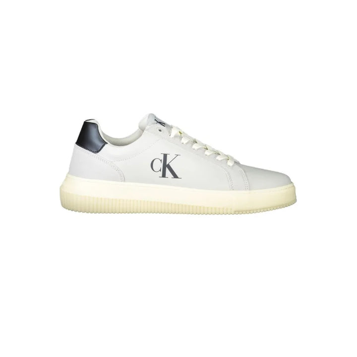 Calvin Klein White Polyurethane Men’s Sneaker