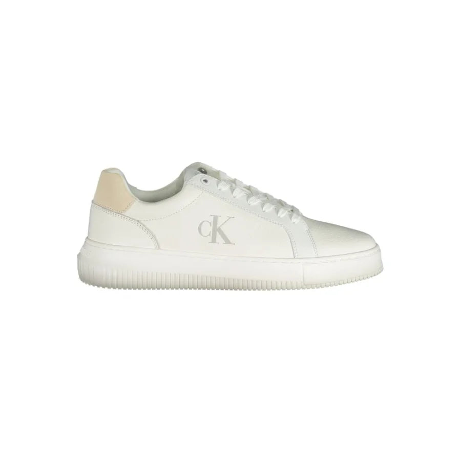 Calvin Klein White Polyurethane Men’s Sneaker