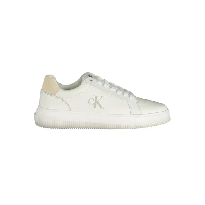 Calvin Klein White Polyurethane Men’s Sneaker
