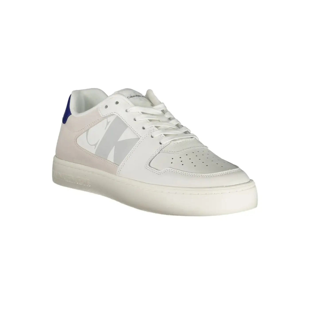 Calvin Klein White Polyurethane Men’s Sneaker