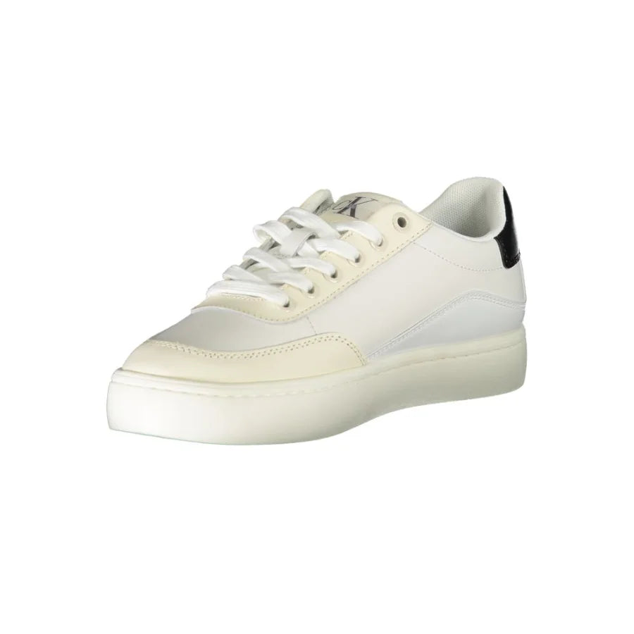 Calvin Klein White Polyurethane Women Sneaker