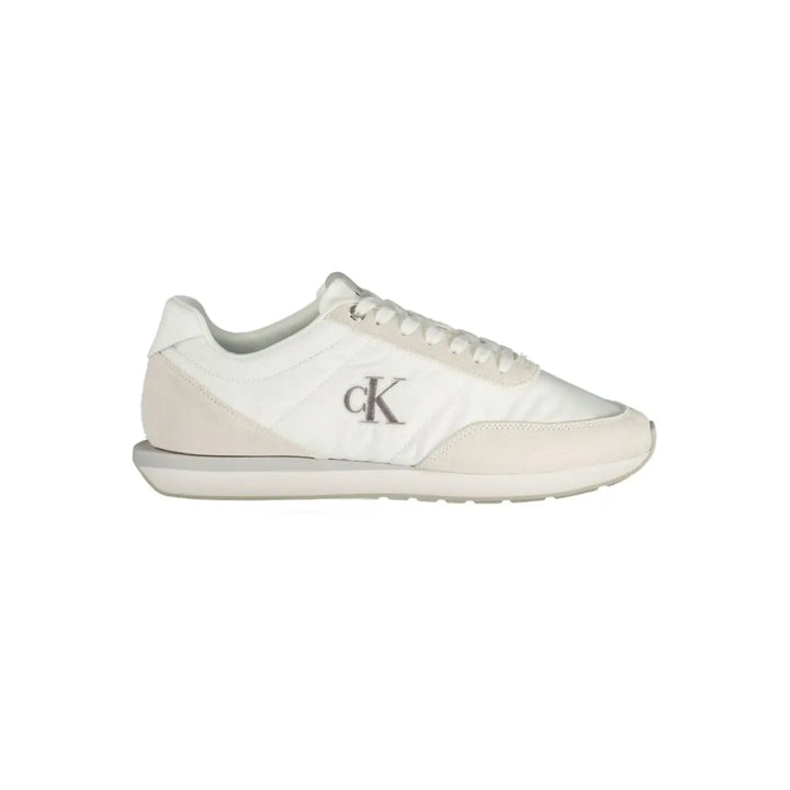 Calvin Klein White Recycled Polyester Men Sneaker