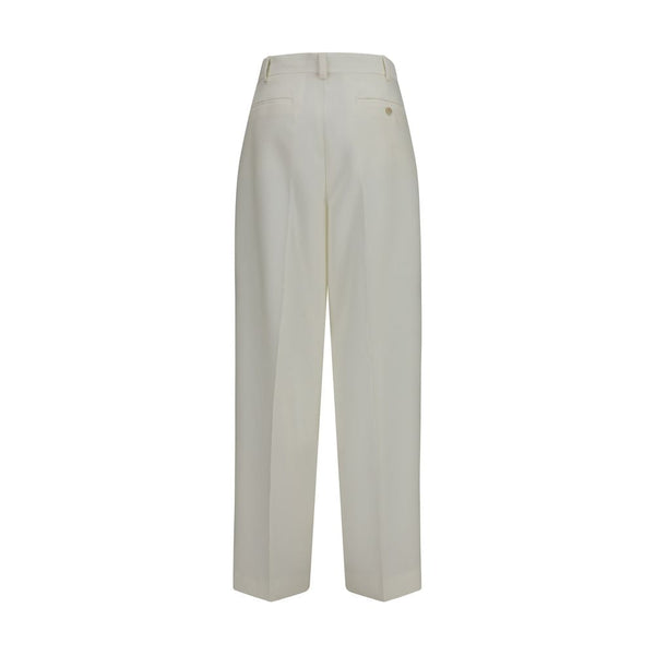 Calvin Klein White Wool Oves Aries Casual Pants