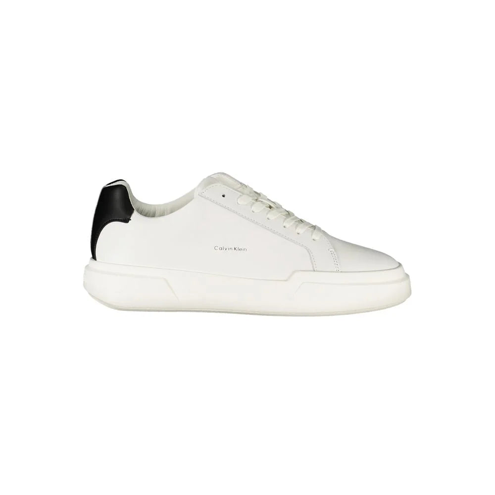 Calvin Klein’s Latest Sartorial Statement in Sleek White Sports Shoes Klein