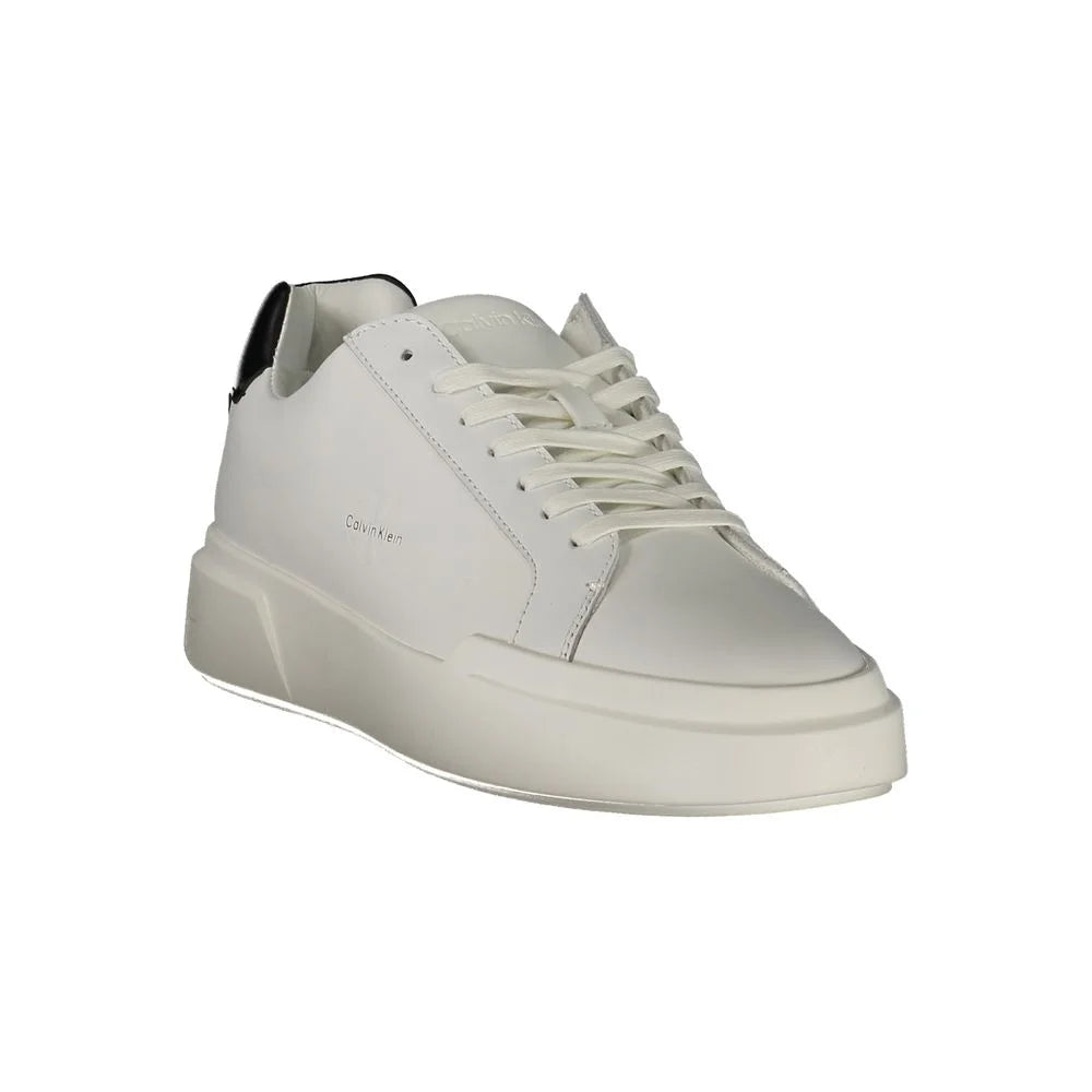 Calvin Klein’s Latest Sartorial Statement in Sleek White Sports Shoes Klein