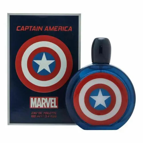 Unleash Adventure with Captain America Eau - A Fresh Woodsy Delight! Men’s Cologne Marvel