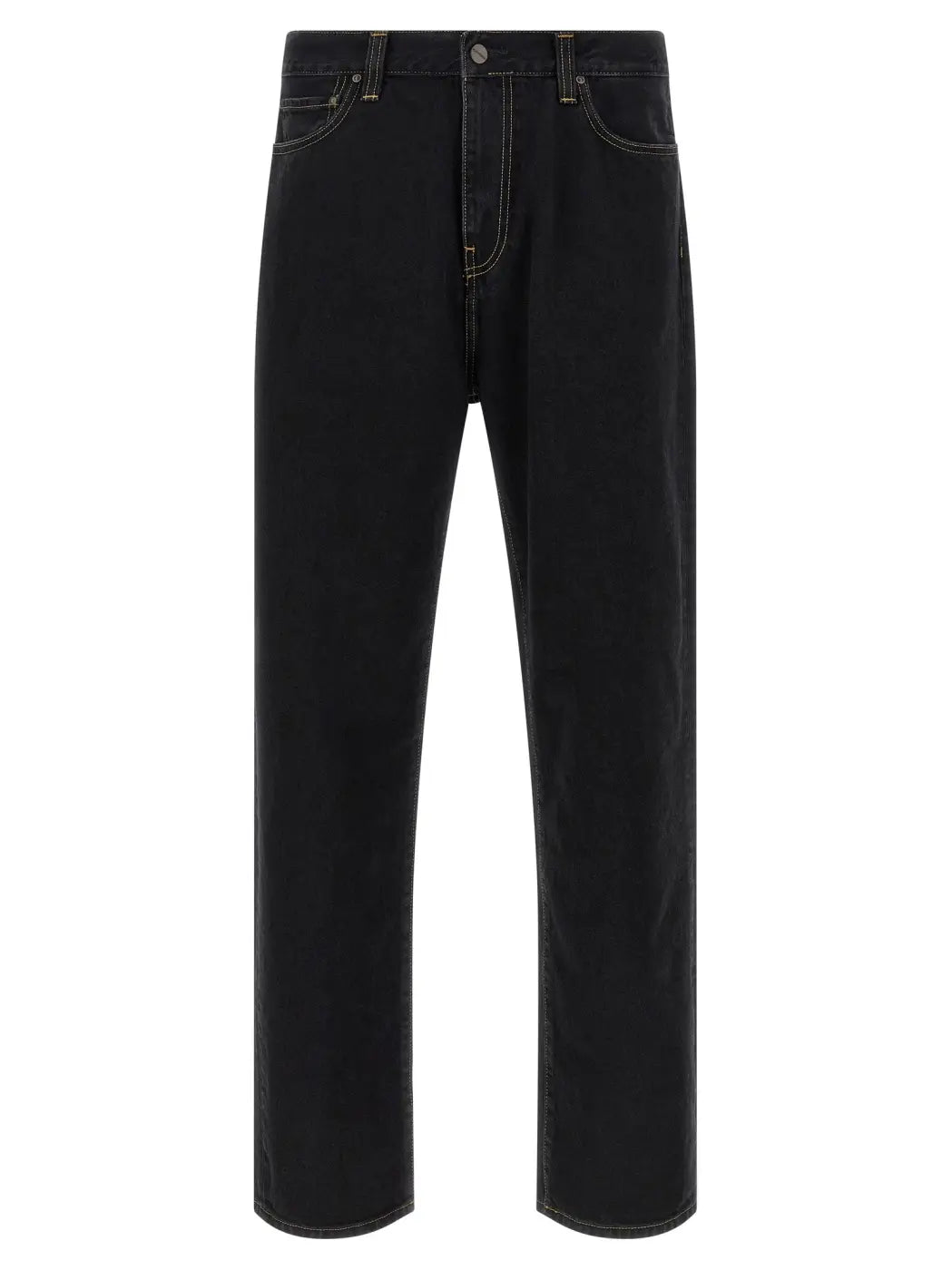 Carhartt Wip Black Cotton Tapered Jeans