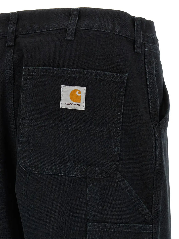 Carhartt Wip Black Organic Cotton Straight-leg Jeans
