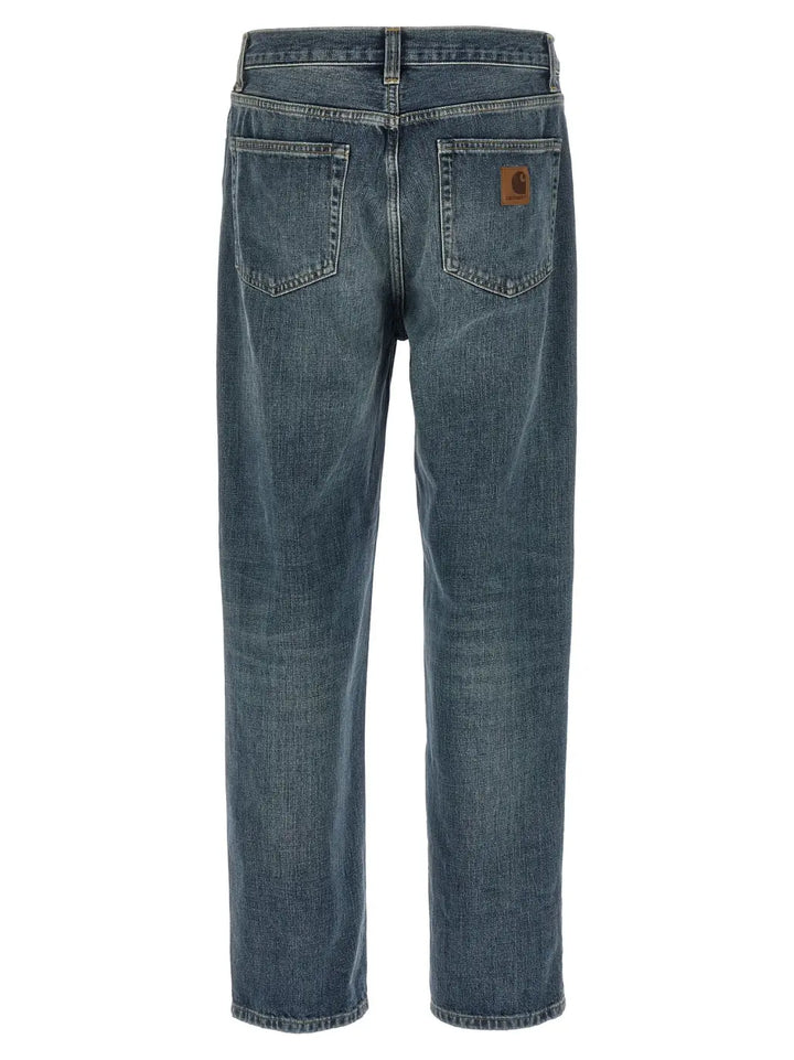 Carhartt Wip Blue Cotton Tapered Jeans