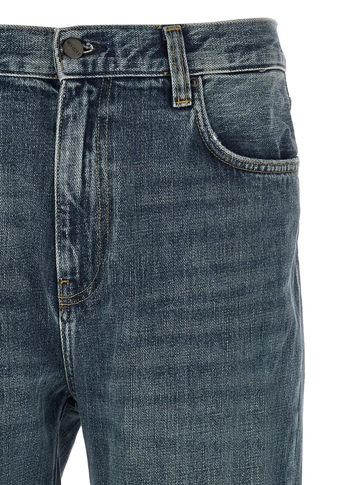 Carhartt Wip Blue Cotton Tapered Jeans