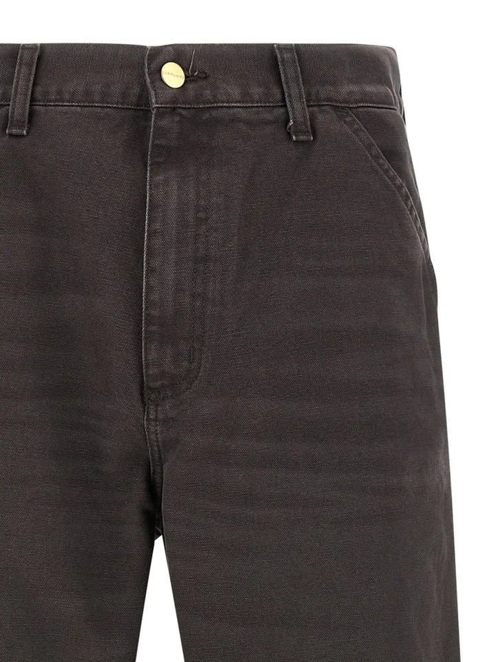 Carhartt Wip Brown Organic Cotton Casual Pants