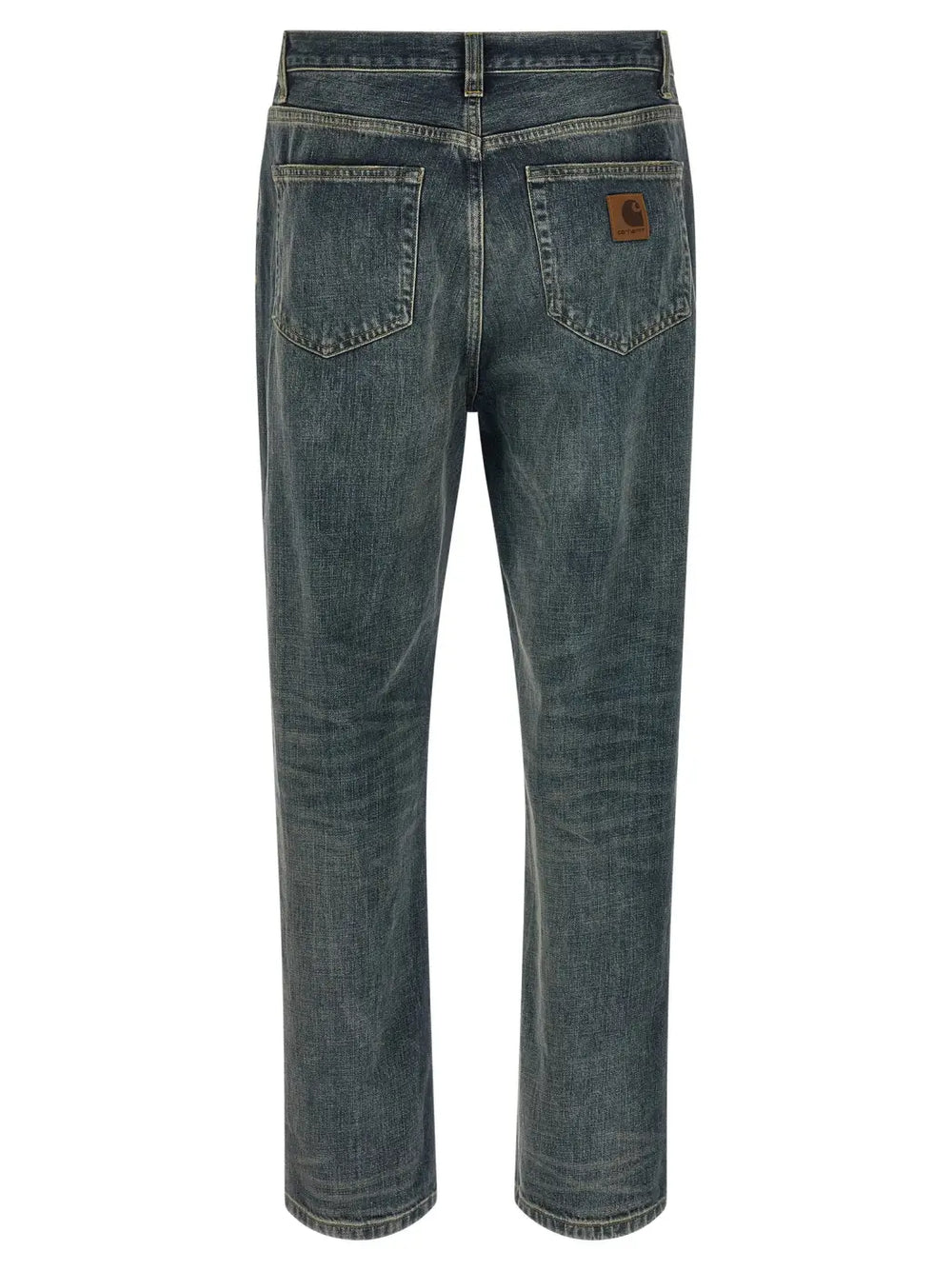 Carhartt Wip Gray Cotton Straight-leg Jeans