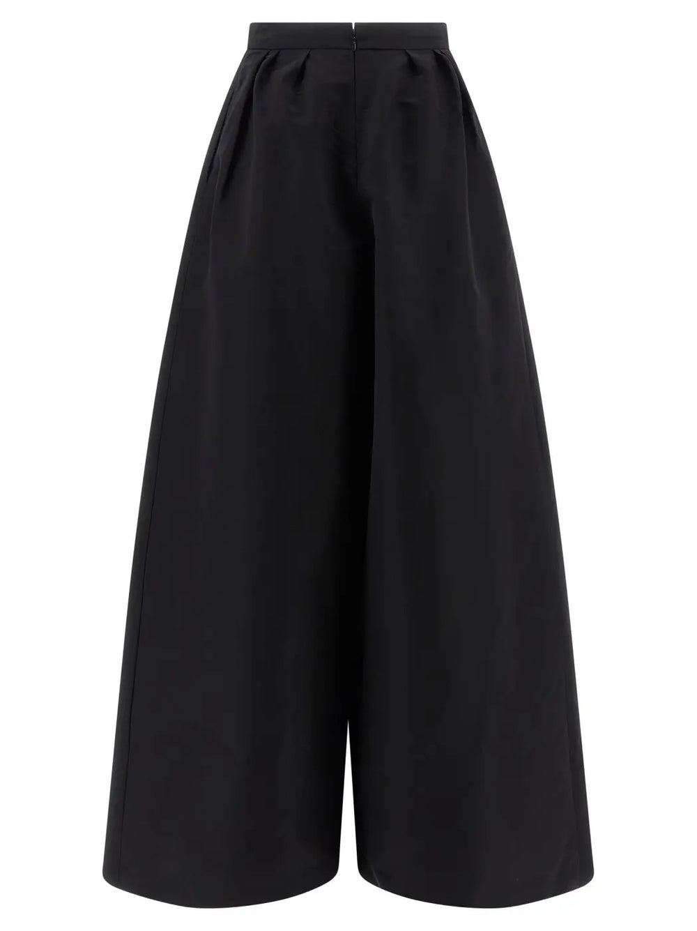 Carolina Herrera Black Silk Casual Pants