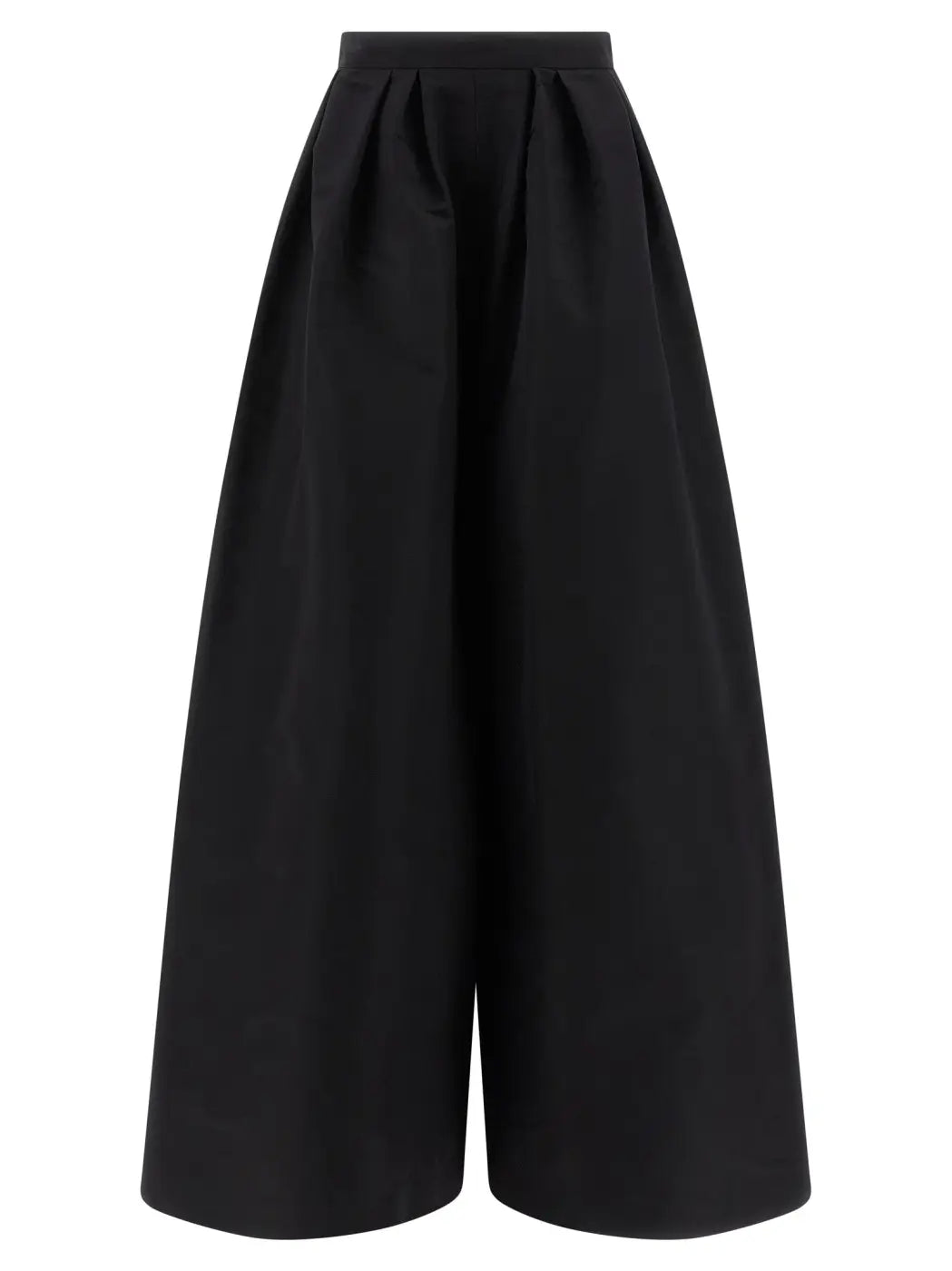 Carolina Herrera Black Silk Casual Pants