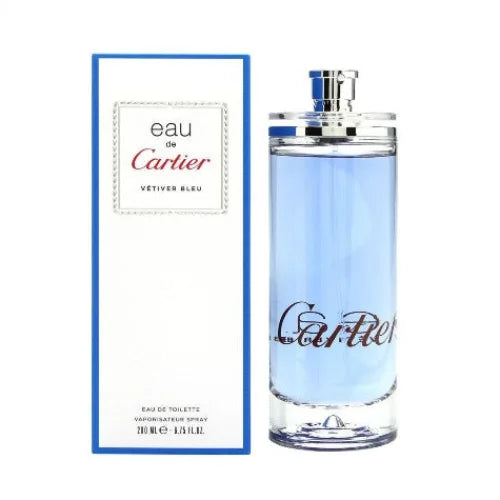 Cartier Men’s Cologne - Vetiver Bleu Bold Mint and Woody Perfume for Men