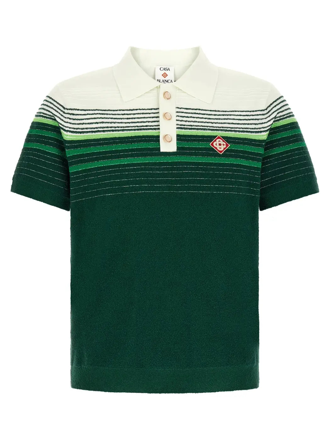 Casablanca Bicolor Cotton Polo Shirt