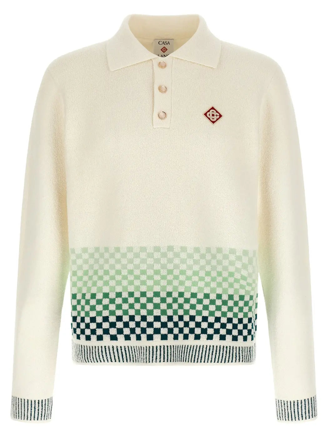 Casablanca Bicolor Cotton Polo Shirt