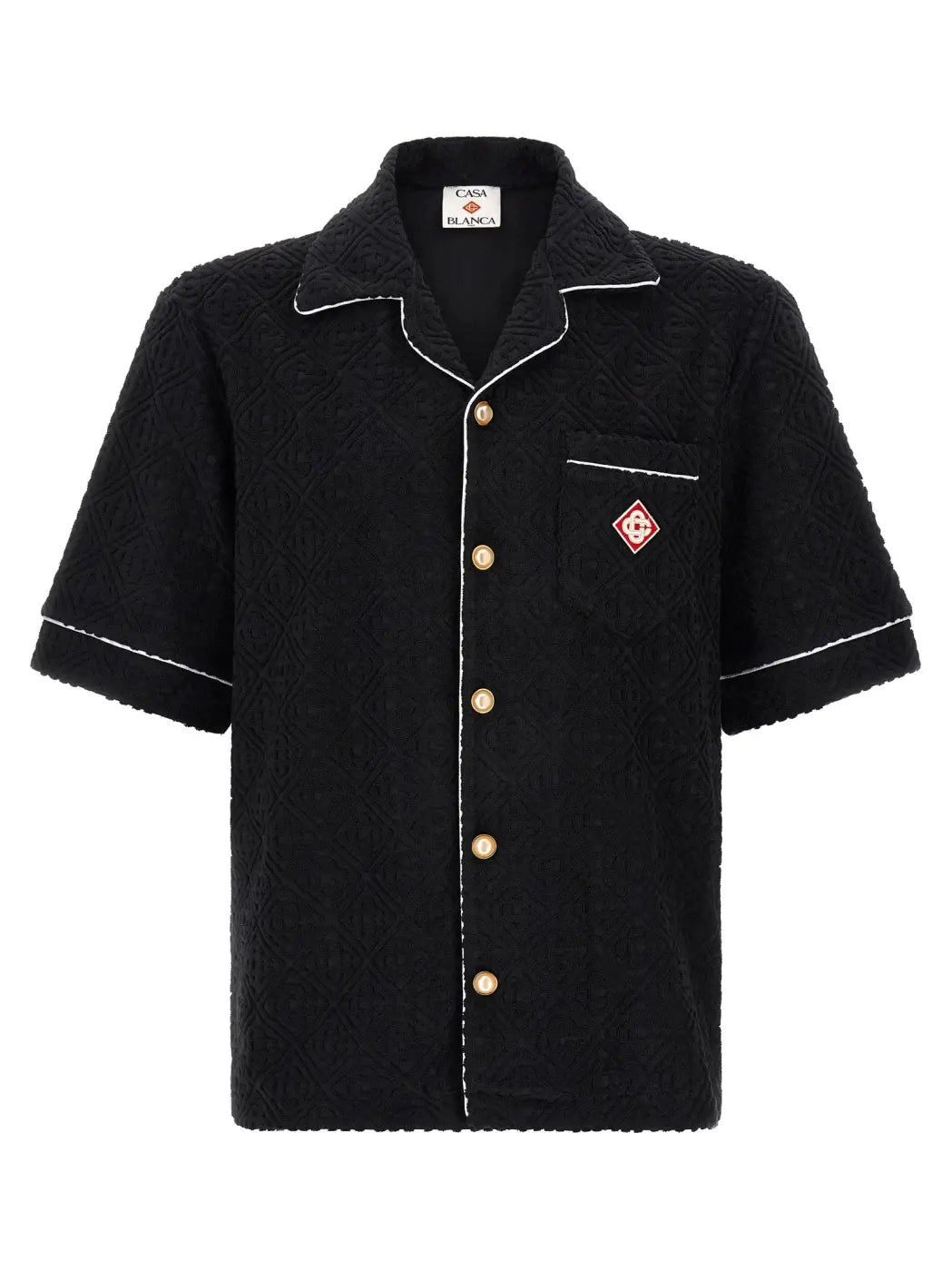 Casablanca Black Cotton Pattern Shirt