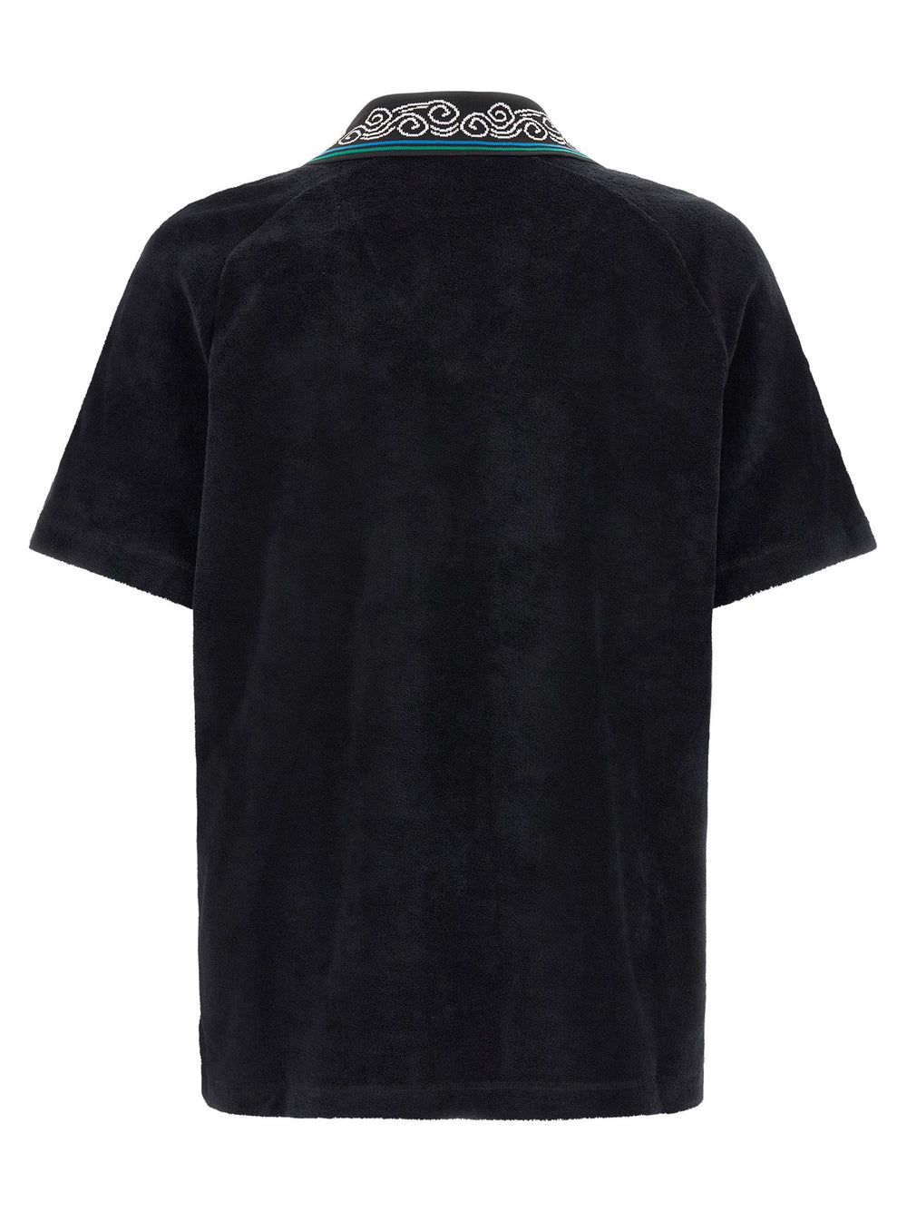 Casablanca Black Cotton Polo Shirt
