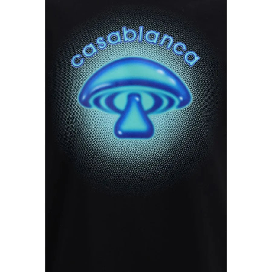 Casablanca Black Cotton T-Shirt