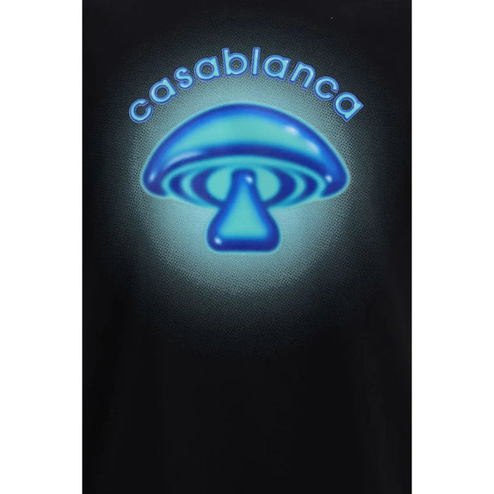 Casablanca Black Cotton T-Shirt