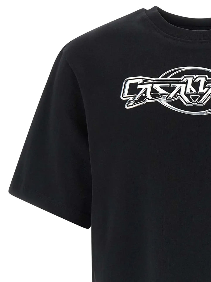 Casablanca Black Organic Cotton T-shirt