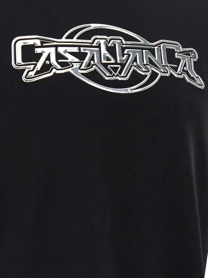 Casablanca Black Organic Cotton T-shirt