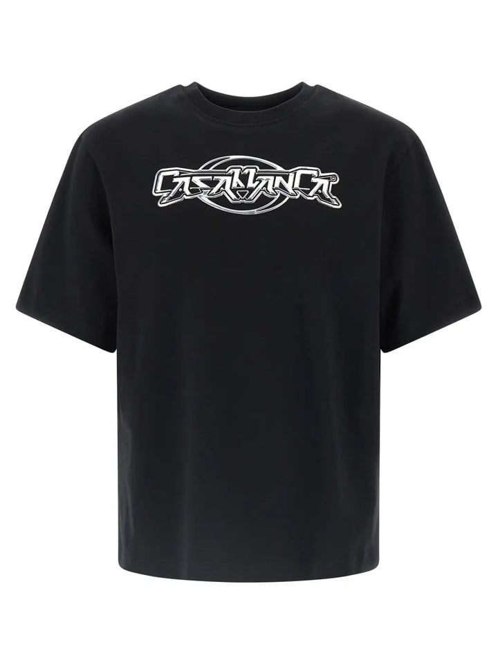 Casablanca Black Organic Cotton T-shirt