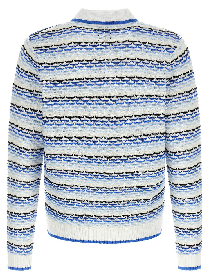 Casablanca Blue Cotton Polo Shirt