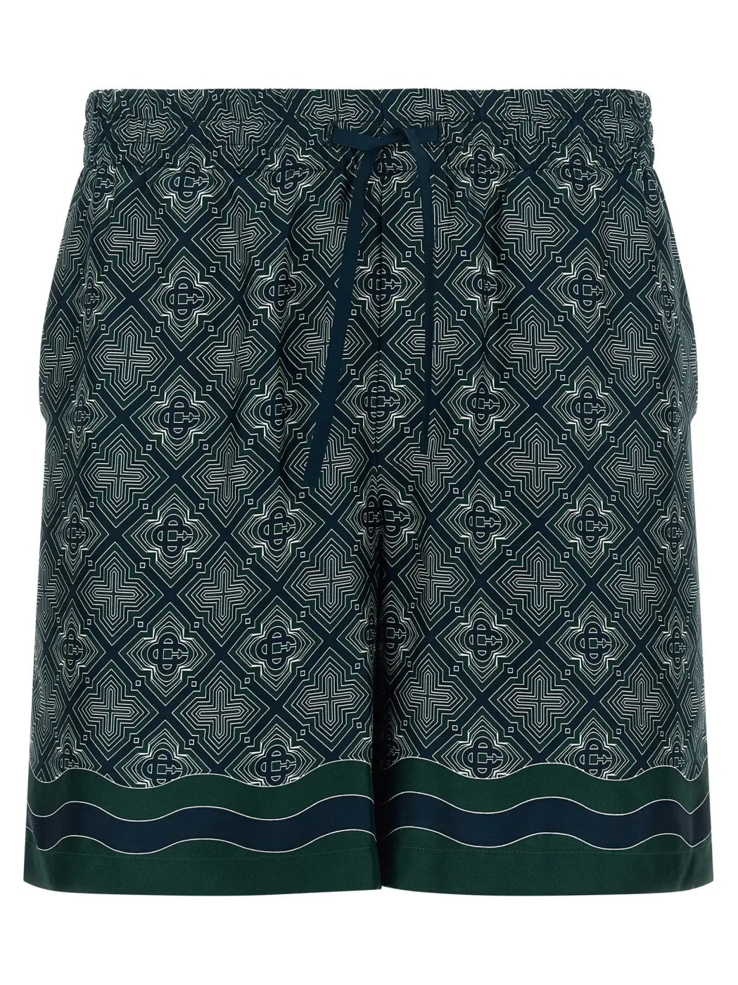 Casablanca Multicolor Silk Bermuda Shorts