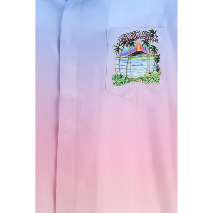 Casablanca Multicolor Silk Pattern Shirt