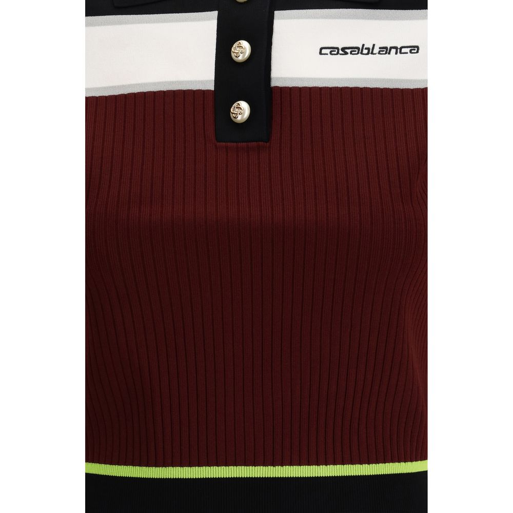 Casablanca - Multicolor Viscose Polo Shirt