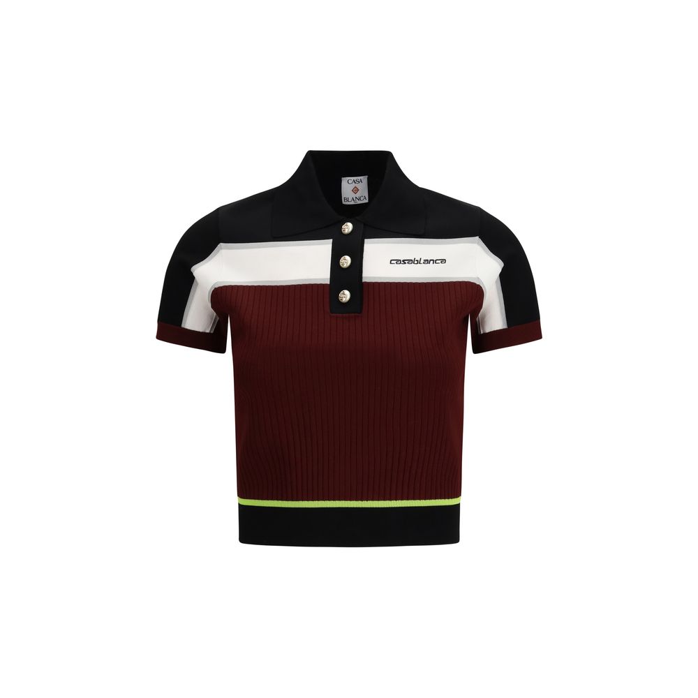 Casablanca - Multicolor Viscose Polo Shirt