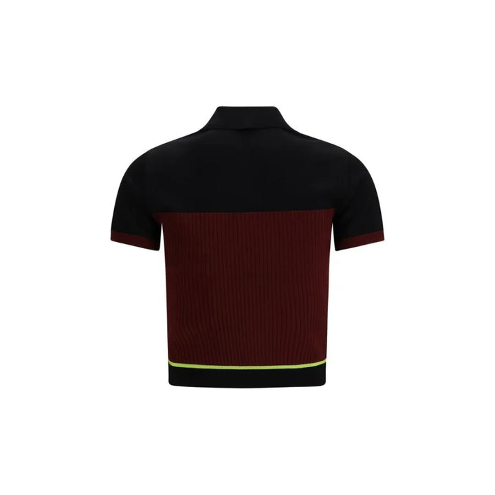 Casablanca Multicolor Viscose Polo Shirt