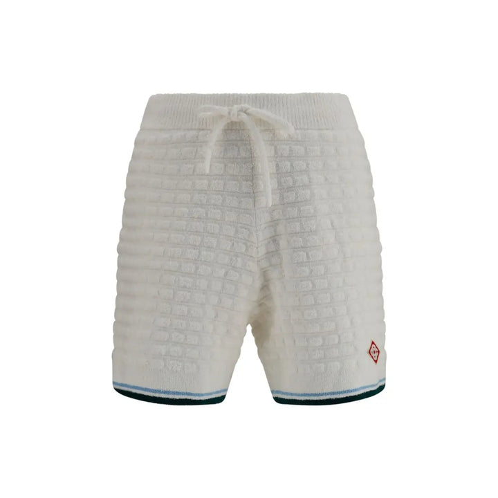 Casablanca White Cotton Bermuda Shorts