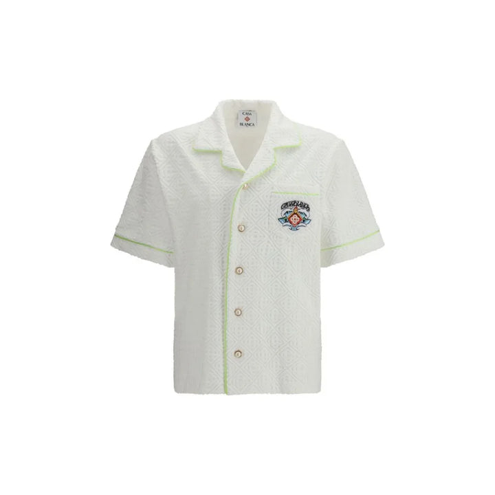 Casablanca White Cotton Shortsleeve Shirt