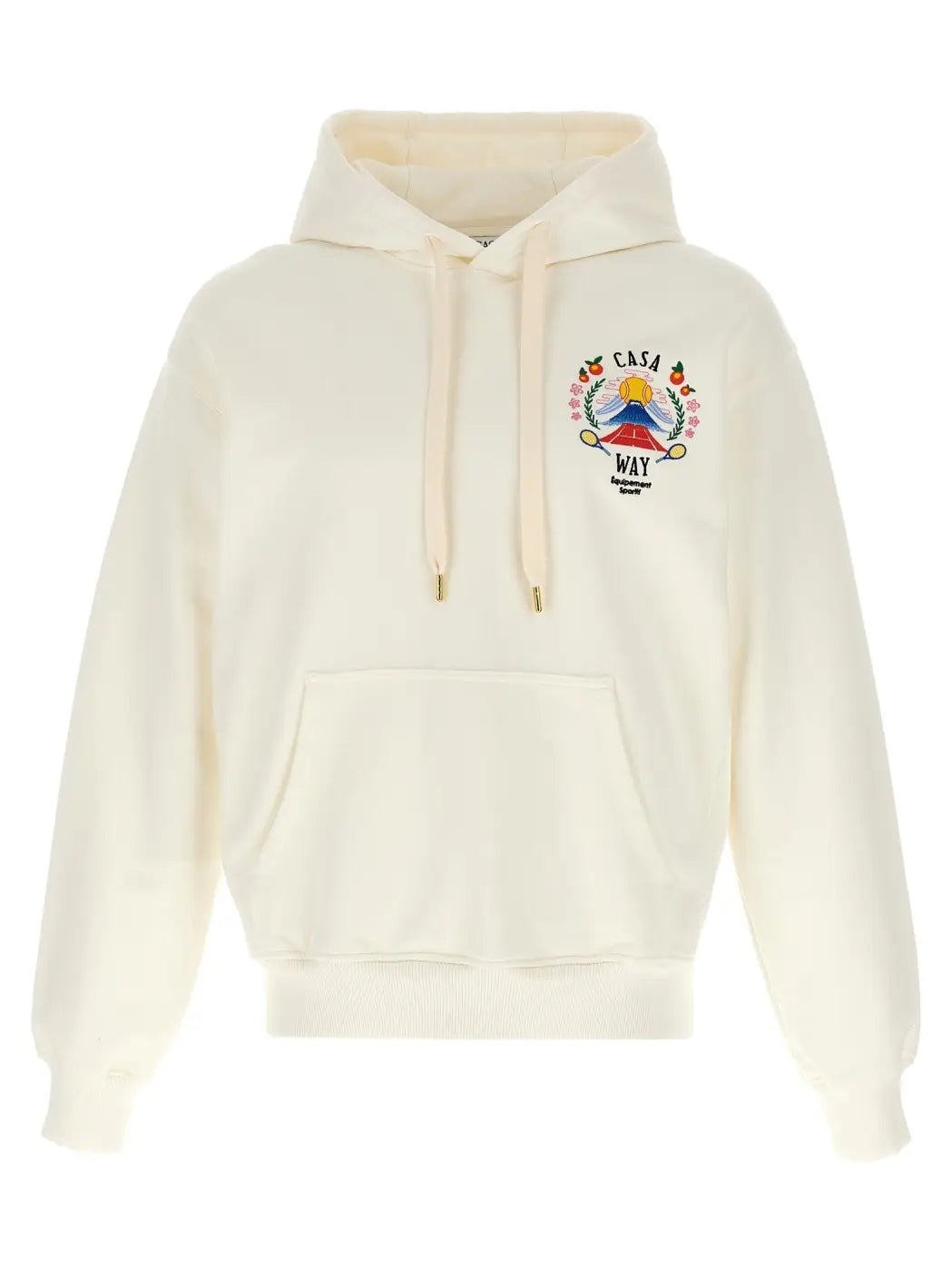 Casablanca White Cotton Sweatshirt