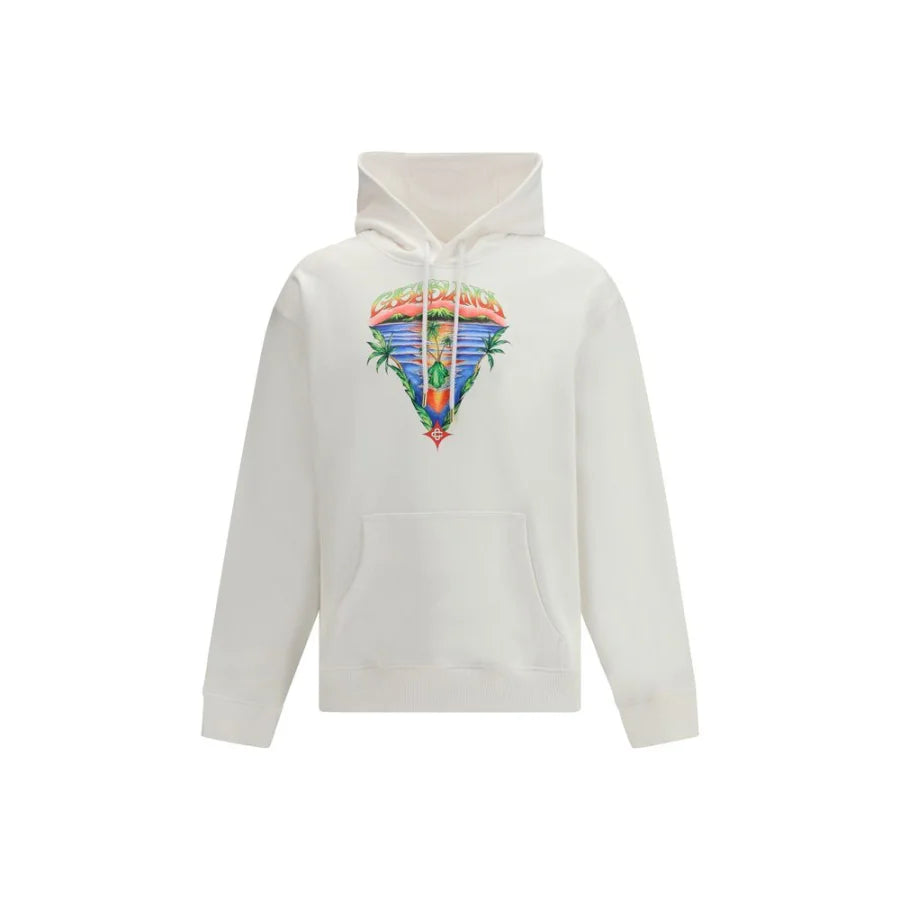 Casablanca White Cotton Sweatshirt