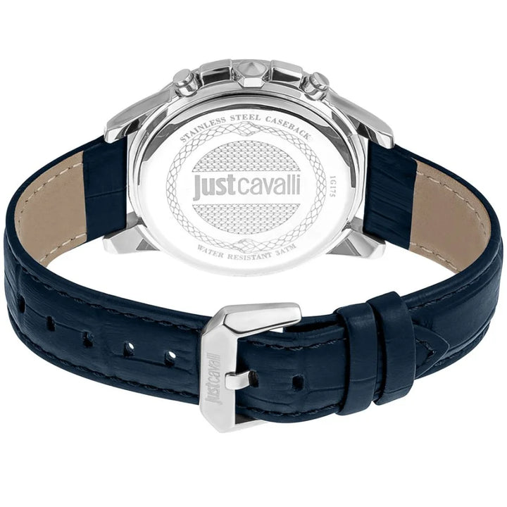 Just Cavalli Black Leather Bracelet Watch