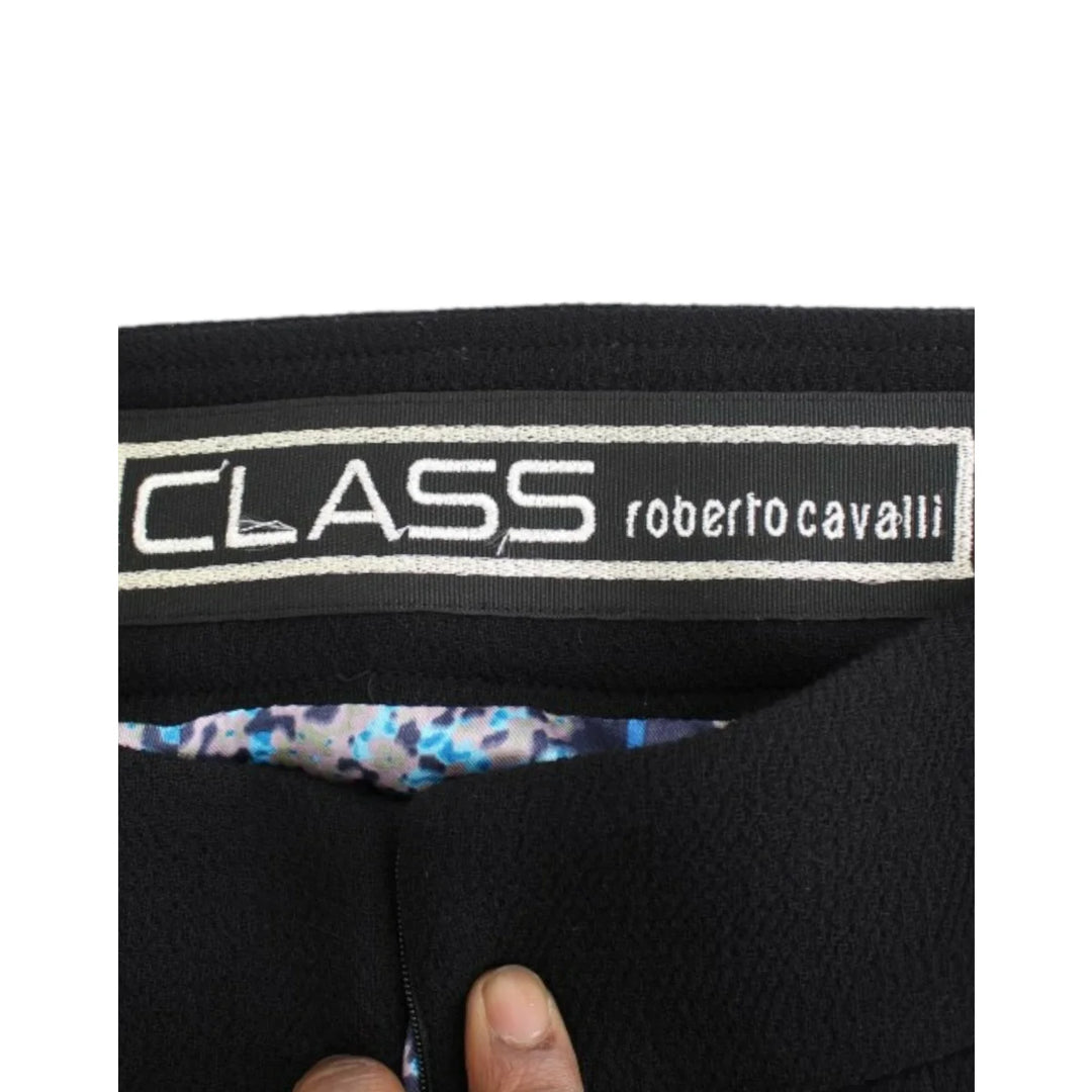 Cavalli Black wool pencil skirt