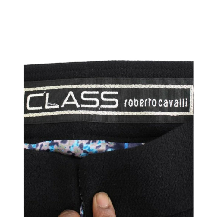 Cavalli Black wool pencil skirt