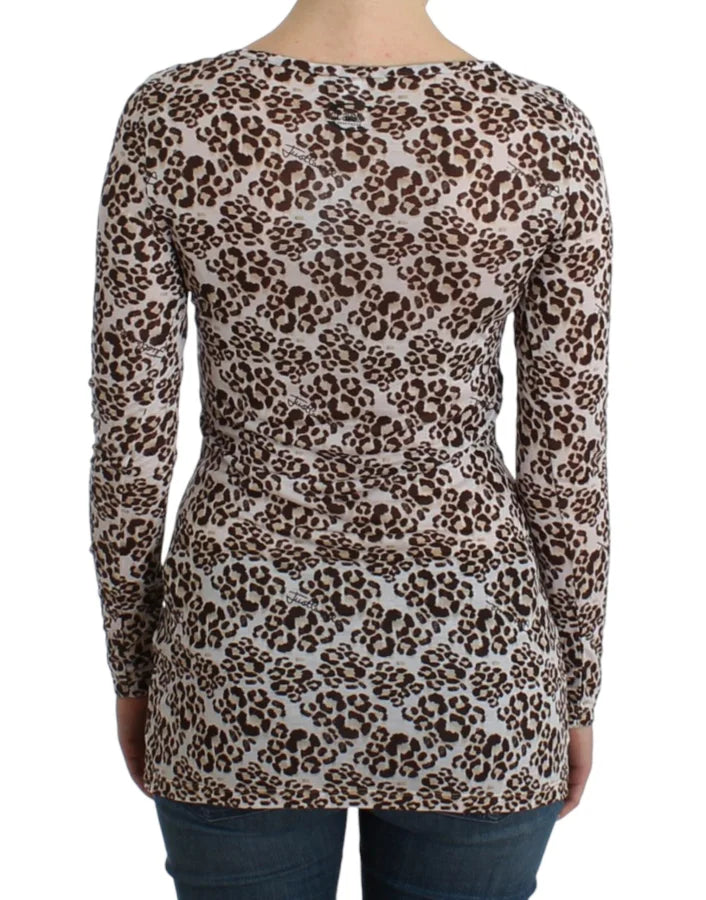 Cavalli Brown longsleeved lace top
